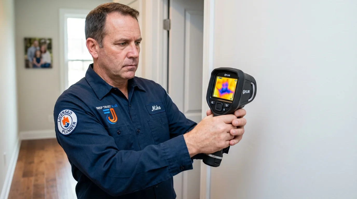 Thermal imaging leak detection by Johns Plumbing LLC in Vado
